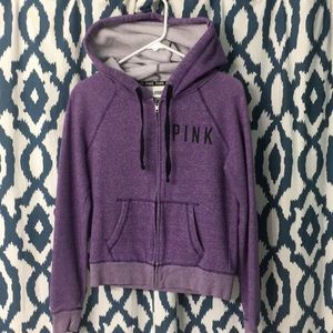 PINK zip up sweatshirt